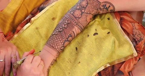 Mahendi for brode Stock Footage 159187776