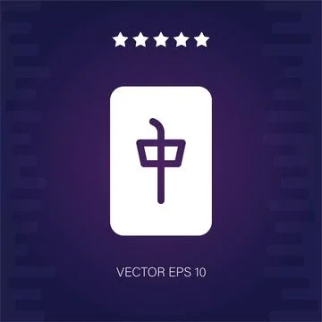 Mahjong  icon Stock Illustration