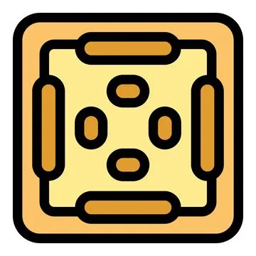 Mahjong table game ready for playing with tiles and wooden frame Stock Illustration
