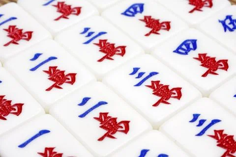 Mahjong tiles Stock Photos