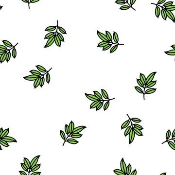 Mahogany leaf vector seamless pattern 스톡 일러스트