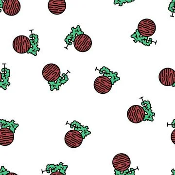 Mahogany wood vector seamless pattern Illustrazione stock