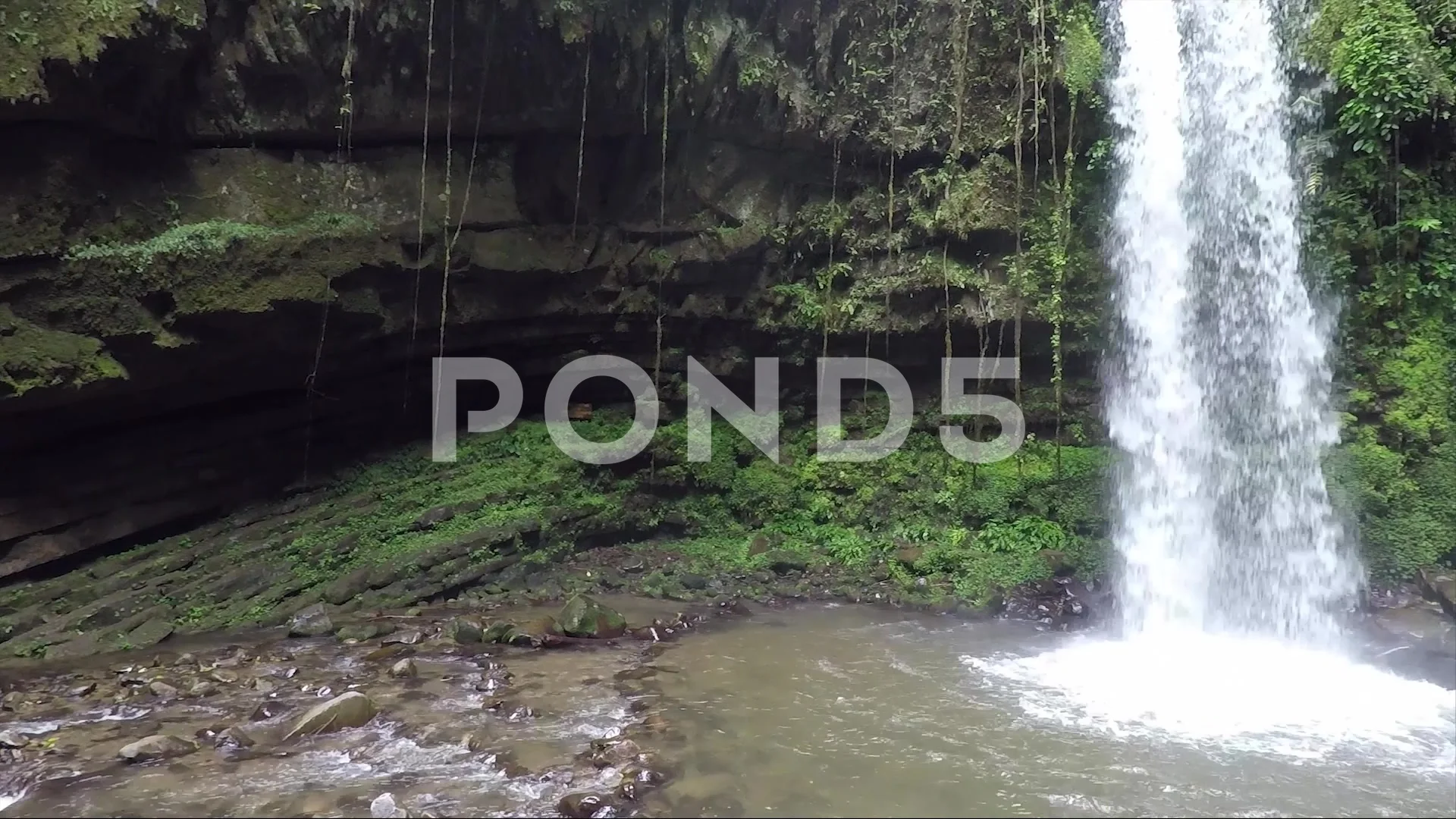 Mahua Waterfall Tambunan Sabah Borneo Stock Video Pond5