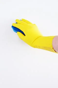 A maid cleaning up a mess Foto stock