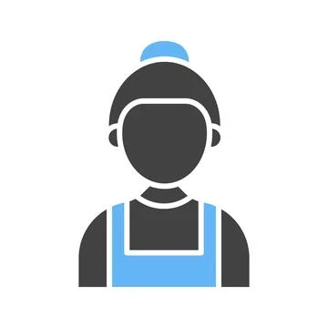Maid icon vector image. Stock Illustration