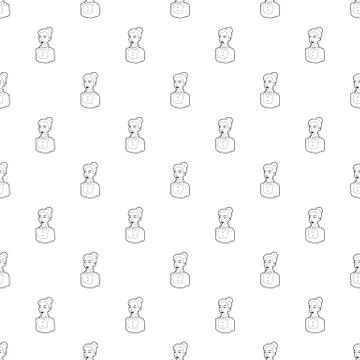 Maid pattern seamless Stock Illustration