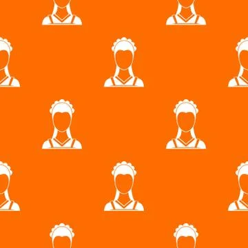 Maid pattern seamless Stock Illustration