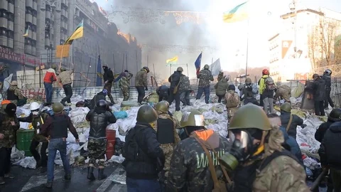 Maidan Stock Footage 125071772