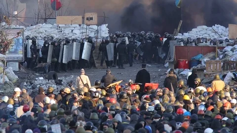 Maidan Stock Footage 125071819