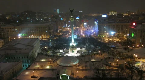 Maidan independence square Stock Footage 34342139