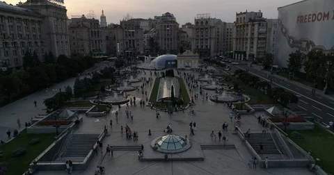 Maidan Nezavisimosti Stock Footage