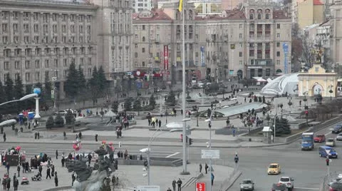 Maidany in Kiev Stock Footage 10729857