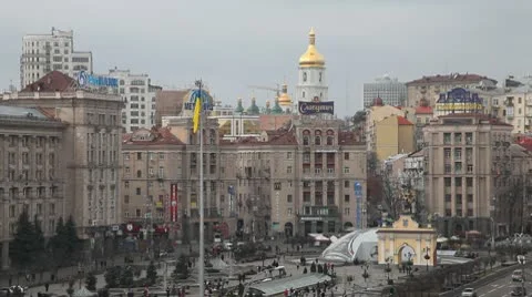 Maidany in Kiev 库存影片 10729867