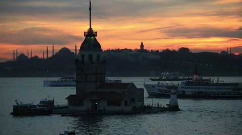 Maiden Tower Stock Footage 32725299