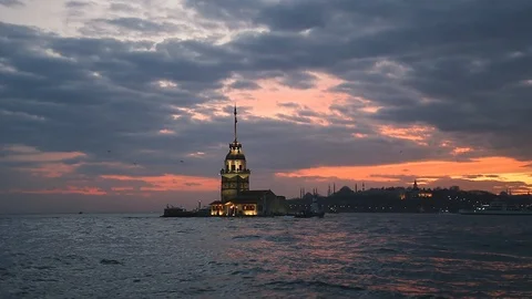Maiden Tower Video stock 86737637