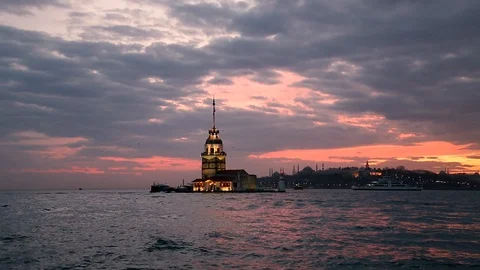 Maiden Tower Istanbul Video stock 86737692