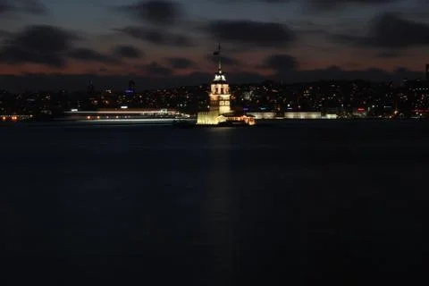 Maiden Tower view before sun set Stock Photos