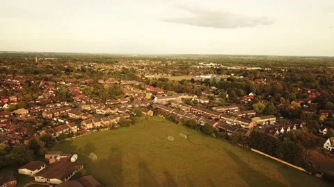 Maidenhead - Drone - 4K Stock Footage 131182514