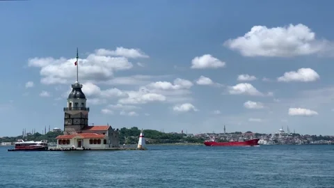 Maiden's Tower view Stock Footage 171773949
