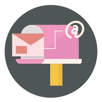Mail and communication icon Stock Illustration