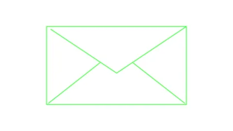 Mail Animated icon white Background background 4k. Stock Footage 336977912
