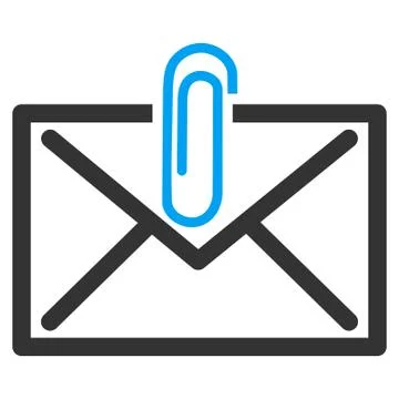 Mail Attachement Icon Stock Illustration