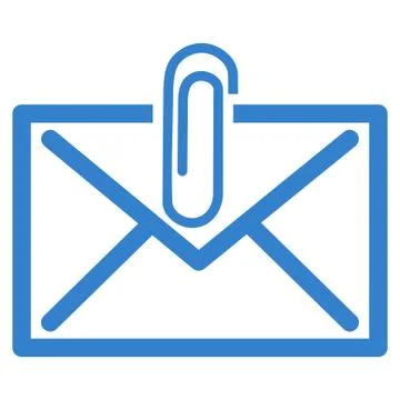 Mail Attachement Icon Stock Illustration