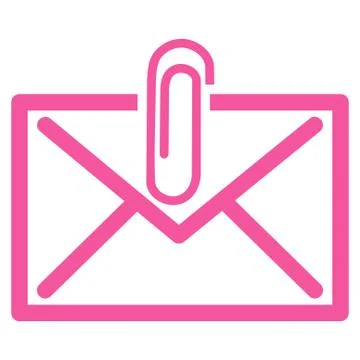 Mail Attachement Icon Stock Illustration