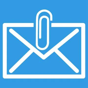 Mail Attachement Icon Stock Illustration