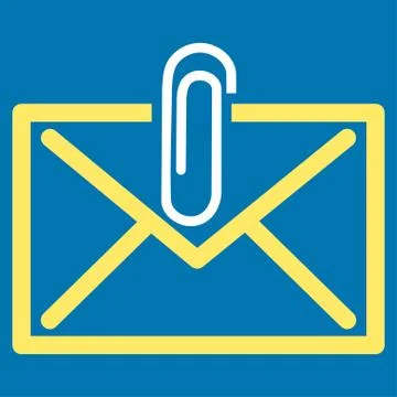Mail Attachement Icon Stock Illustration