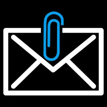 Mail Attachement Icon Stock Illustration