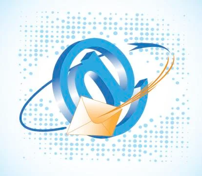 Mail background Stock Illustration