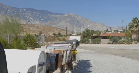 Mail Box and Windmill Stock-Footage 114857940