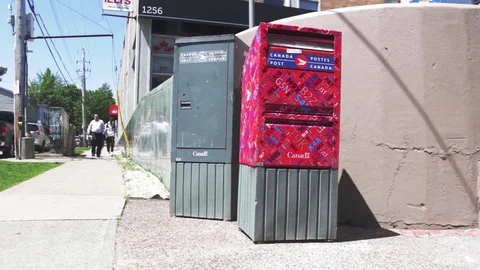 Mail Box  Barrington St, Halifax, Nova Scotia Video stock 90865717