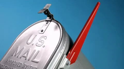 Mail box flag Stock Footage 9182282