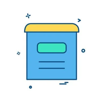 Mail box icon design vector Illustration