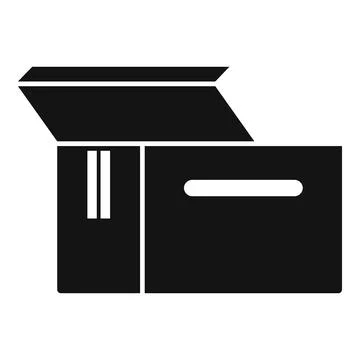 Mail box icon simple . Parcel delivery Stock Illustration