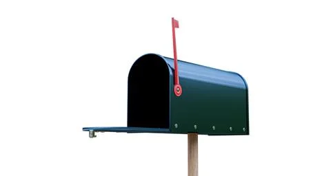 Mail box isolated on white background Stock Photos