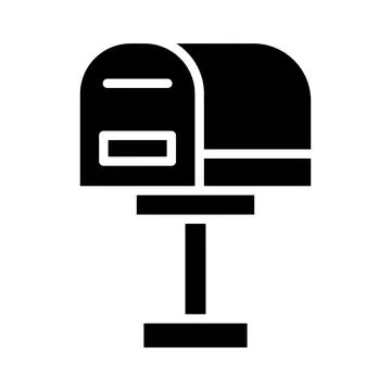 Mail Box Vector Icon Design Illustration Stock Illustration