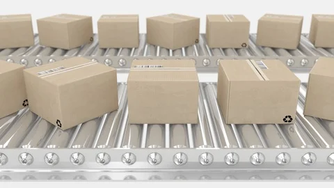 Mail boxes moving Stock Footage 95786624