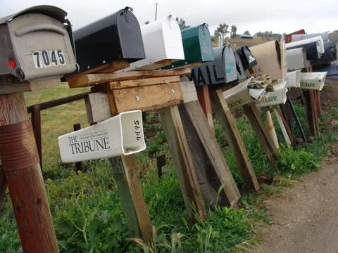 Mail boxes Stock Photos