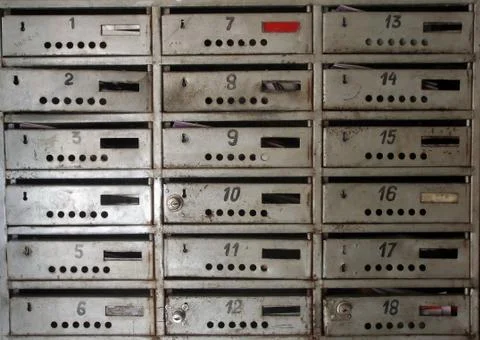 Mail boxes Stock Photos