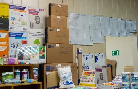 Mail boxes for sending parcels and other goods at the Russian post office Photos