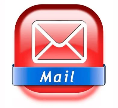 Mail button Stock Illustration