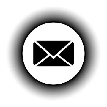 Mail button. Illustrazione stock