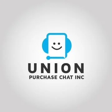 Mail chat vector logo design Stock Illustration