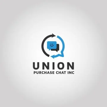 Mail chat vector logo design template Stock Illustration