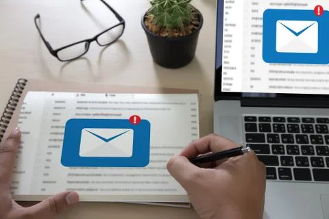 Mail Communication Connection message to mailing contacts phone Global Letter Stock Photos