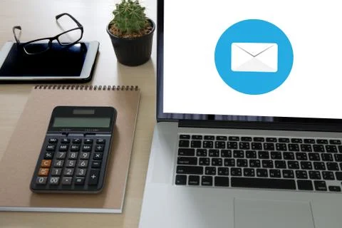 Mail Communication Connection message to mailing contacts phone Global Letter Stock Photos