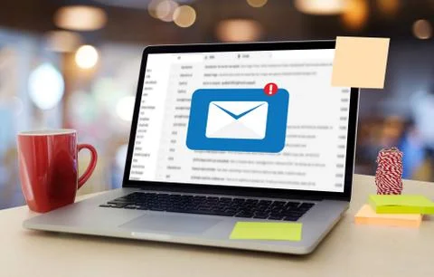 Mail Communication Connection message to mailing contacts phone Global Letter Stock Photos